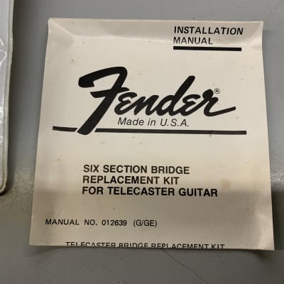 Fender 6 Saddle Telecaster Bridge 70's NOS? Tele image 4