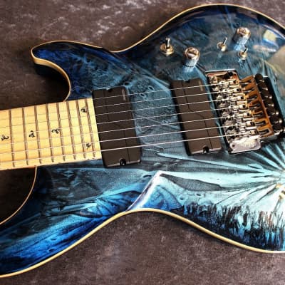 G-Life Guitars G-Phoenix Custom Ⅶ Stardust Blue Moon [7 string][Made in Japan][IKE011] image 5