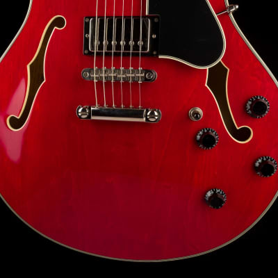 Used Eastman T386-RD Thinline Semi-Hollow Red with OHSC image 5