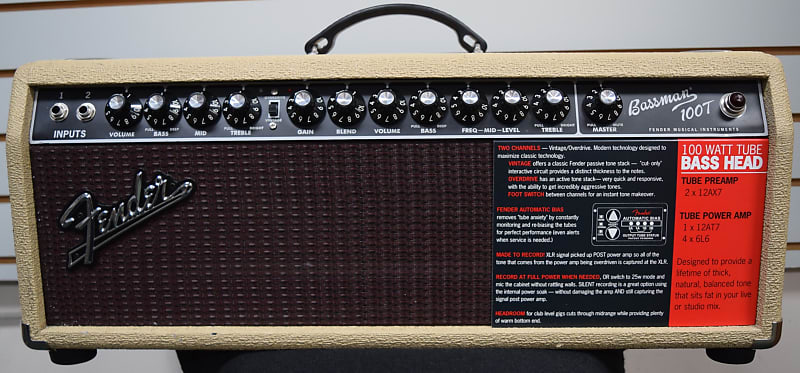 美品】Fender BASSMAN 100T アンプ フェンダー - メルカリ