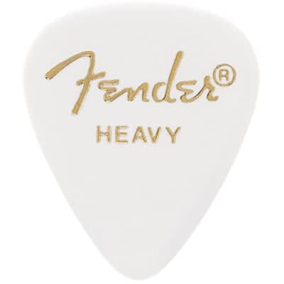 Fender 351 Classic Heavy White Pick X 12 for sale