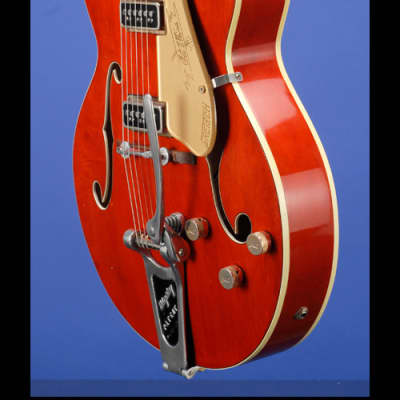 Gretsch 6120 Chet Atkins Hollow Body (third version) 1957 - Amber Red image 10