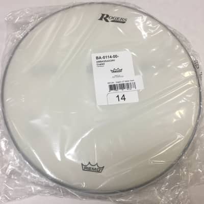 Rogers - RBH14A - Logo Drum Head 14" Coated White image 1