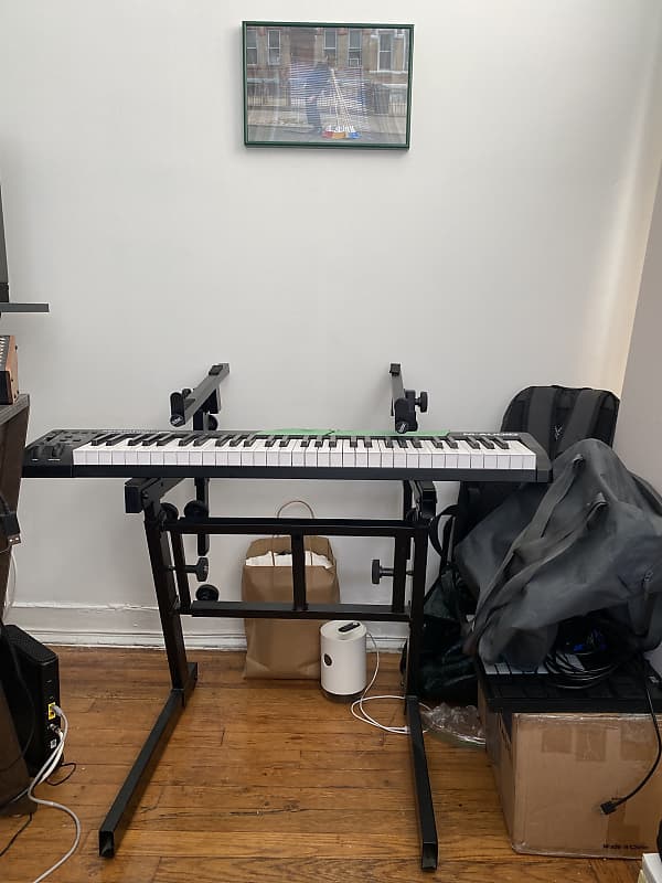 Sweetwater Dual Keyboard Stand Black Reverb