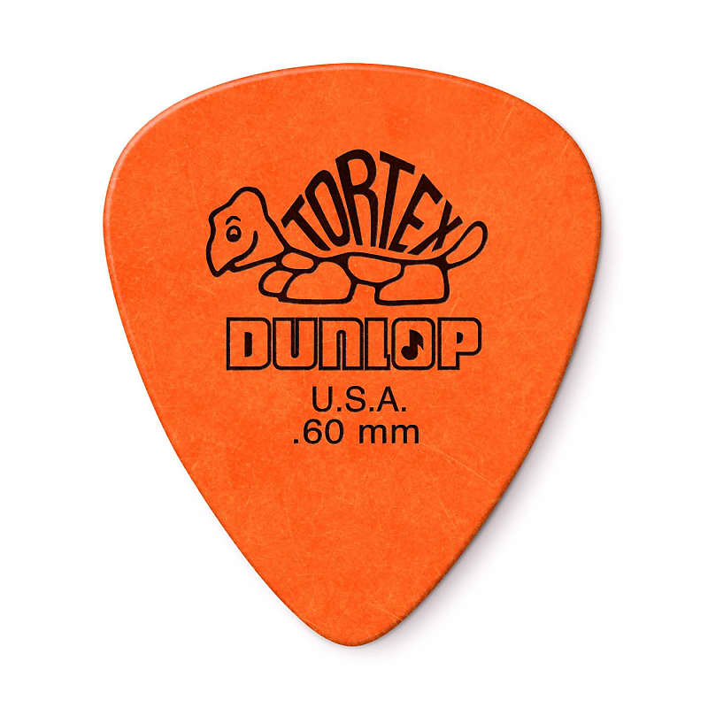 Tortex standard guitar pick, .60mm, Orange, 12 pk. image 1