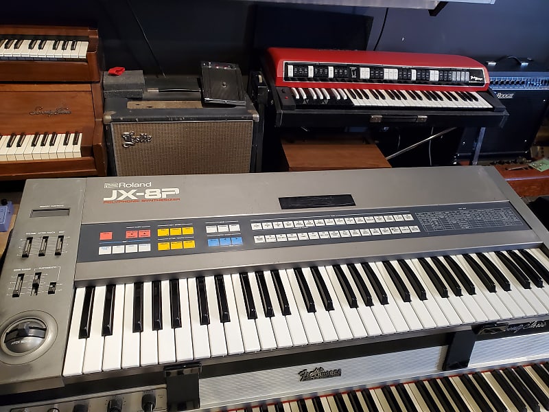 Roland JX-8P Vintage 61-Key Polyphonic Analog MIJ Synthesizer Keyboard 1980s Japan Pro Serviced image 1