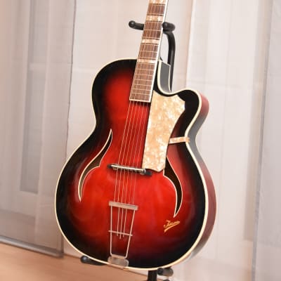 Isana Elvis Model – 1950s German Vintage Archtop Jazz Guitar / Gitarre by Josef Sander image 3