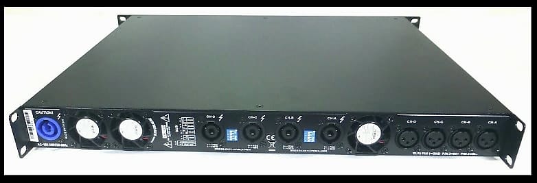 CVR D-654 Series Professional Power Amplifier Space 650 Watts x4 at 8Ω  BLACK Reverb