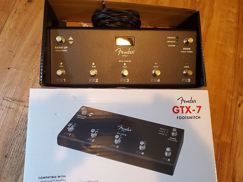 動作◯】 Fender フットスイッチ GTX-7 動作◯】 Fender フット