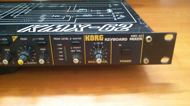 Korg Keyboard Guitar Rack Mixer KMX-62 Vintage KMX 62 80's Black imagen 1