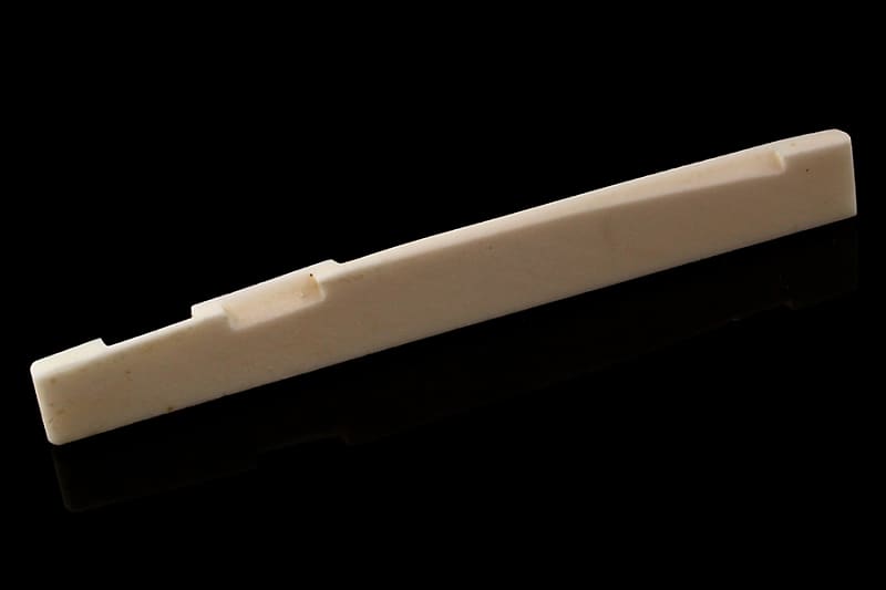 Compensated Bone Saddle For Acoustic Guitar, Unbleached Reverb