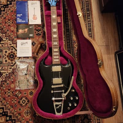 2014 Gibson SG Standard 120th Anniversary Ebony w/ OHSC | MOD : Bigsby B3, Towner DTB, Grover Locking Tuners image 23