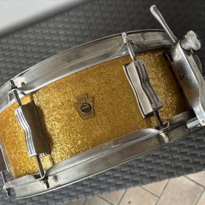 Ludwig Super Classic WFL - 1955/1959 - 14" x 5" - Gold Sparkle - NOB image 16