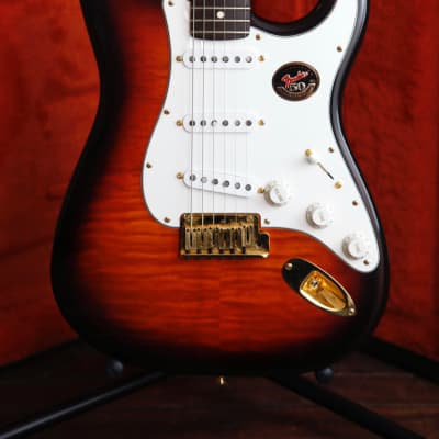 Fender American Stratocaster 50th Anniversary Edition 1996 Sunburst Quilted Maple Pre-Owned for sale