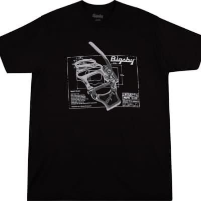 Bigsby B16 Vibrato Graphic T-shirt in Black, Size Small - 100% Cotton - #1802167406 image 1