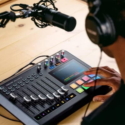 Tascam Mixcast 4 Podcast Studio Mixer Station with built-in 14-track Recorder / USB Audio Interface, Streaming, Bluetooth image 6
