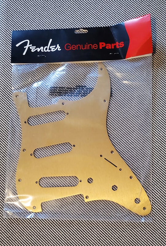 Fender Standard Stratocaster 11Hole Pickguard Gold Anodized Reverb