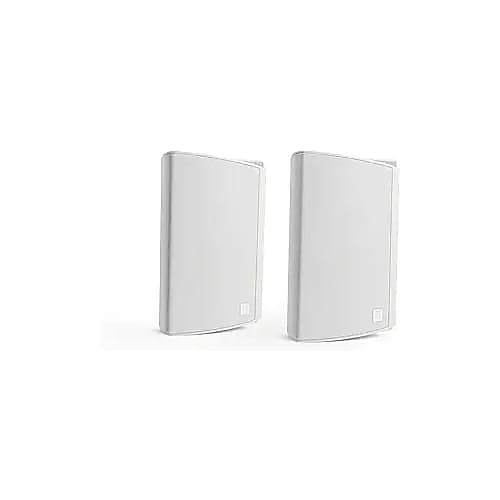 Definitive Technology Dymension AW-450 Outdoor Speaker (White, Pair), Two-Way Surface Mount Wired Speakers, 4.5" Woofer, 1? Tweeter, & 4.5"x6? Passive Bass Radiator, IP66 All-Weather Outdoor Speakers image 1