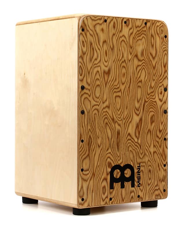 Meinl Percussion Woodcraft Professional Series Cajon - Makah Burl Frontplate (3-pack) Bundle image 1