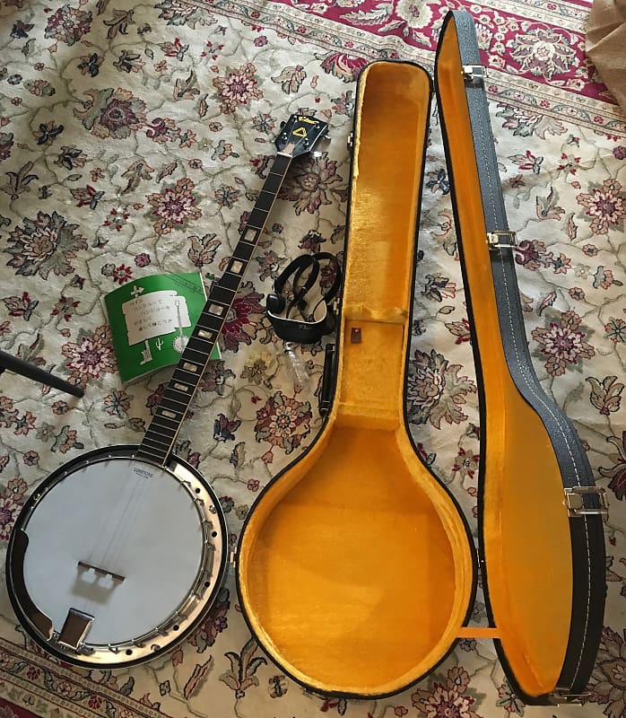 Vintage Vine VF-5R / 5 string Long Neck Banjo w/Case from Japan