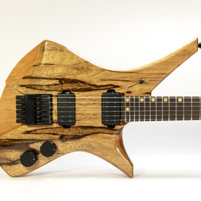 Downes Guitars Model 101H - Black Korina top headless 6-string image 3