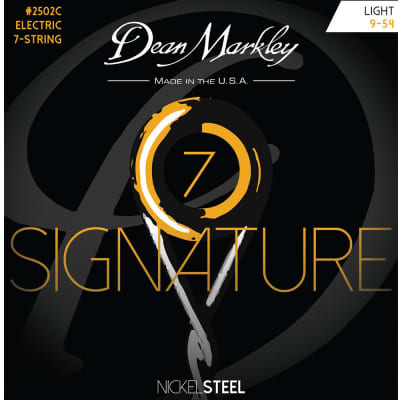 Dean Markley Custom Light 9-54 NickelSteel Electric Signature Series 7 String Set for sale