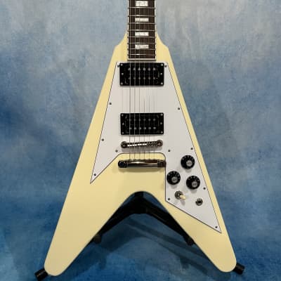 Edwards by ESP E-FV LTD Flying V 2023 Vintage White Made in | Reverb