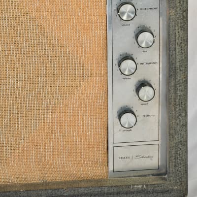 Silvertone Model 1482 5-Watt 1x12 Guitar Combo 1960s - Black image 7