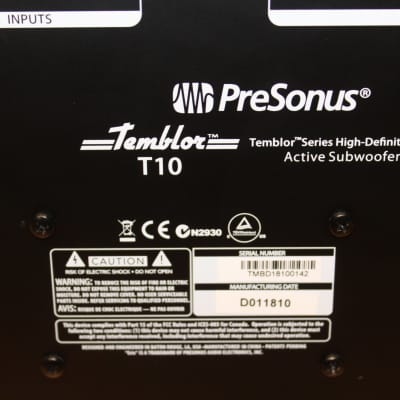 PreSonus Temblor T10 Subwoofer - Demo Item image 4