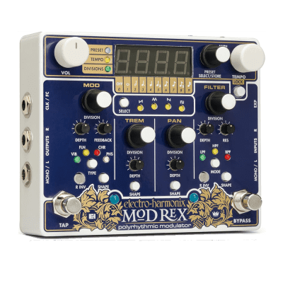 Electro-Harmonix Mod Rex - Polyrhythmic Modulator Effect Pedal - New for sale