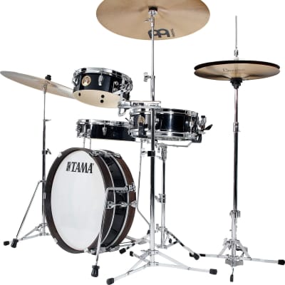 TAMA Club-JAM 4-Piece Pancake Drum Kit With 18" Bass Drum, Hairline Black image 3