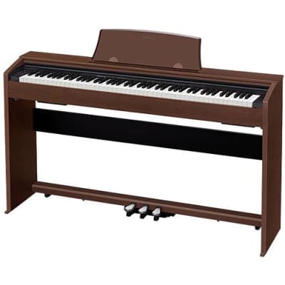 Casio PX-770 Privia 88-Key Digital Console Piano with 2x 8W Amplifiers, Walnut