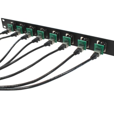 Elite Core EC-EBO-8 8 Channel EtherCon Breakout 1U Rack Case Panel with Cables image 6