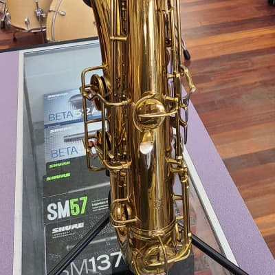 Conn 30M Tenor Saxophone Vintage w/ Selmer Paris Neck & C Star Paris Mouthpiece '35-'43 Gold Lacquer image 9