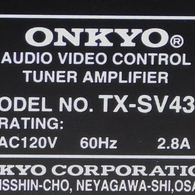 Onkyo TX-SV434 Receiver with phono input image 5
