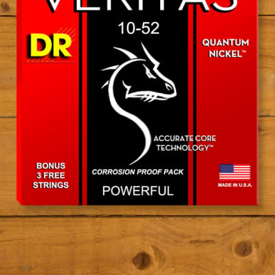 DR VERITAS - Coated Core Technology Electric Guitar Strings | Medium to Heavy 10-52 image 1