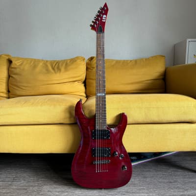 ESP LTD MH-100QMNT Quilted Maple Top Black Cherry for sale
