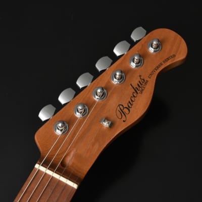 Bacchus BTE-1-RSM/M-3TS Universe Series Roasted Maple Electric Guitar, 3 Tone Sunburst image 6
