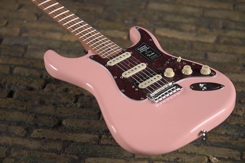 Fender Player Deluxe Stratocaster HSS - Shell Pink with Roasted Maple  Fingerboard, Sweetwater Exclusive in the USA