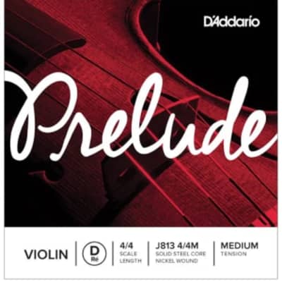 D'Addario J81344-M Prelude 4/4 Violin D String - Medium Tension for sale