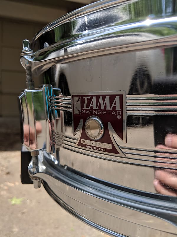 Tama 7005 Swingstar 5x14" 8-Lug Chrome Steel Snare Drum 1984 - 1988 image 3