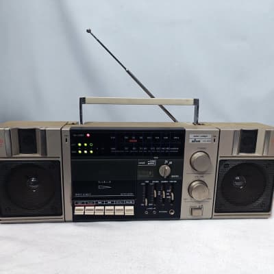 Vintage Unitech Mini Compo Boombox AMFM Radio Model CX-800 W/Speakers - Works image 14