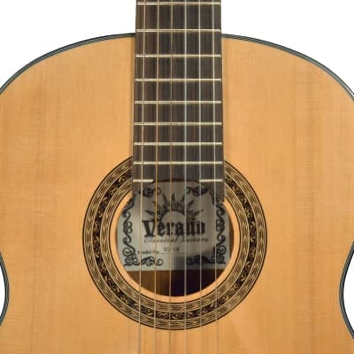 Verano VG-18 Solid Cedar Top Mahogany Back & Sides 6-String Classical Acoustic Guitar image 4