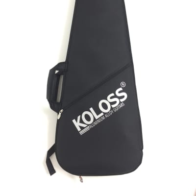 KOLOSS GT5 Aluminum Body Locking Machine Head Electric Guitar + Bag - White Satin image 4