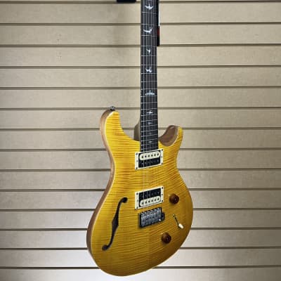 PRS SE Custom 22 Semi-hollow -  Santana Yellow w/Gig Bag + FREE Shipping #525 image 5