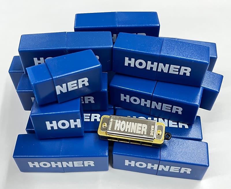 Wholesale Lot of 20 Hohner Mini Harmonicas in Key of C Model 38-C -Really Plays! image 1