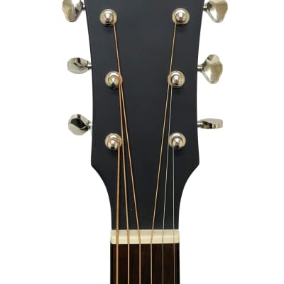 Aria Acoustic Guitar Matte Black Aria-101 image 2