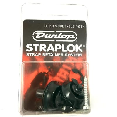 Dunlop Strap Locks - Guitar - Flush Mount Strap Retainer System Black image 2