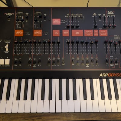 Korg ARP Odyssey Rev3 37-Slim Key Duophonic Analog Synthesizer 2015 - Present - Black/Orange - Excellent Condition