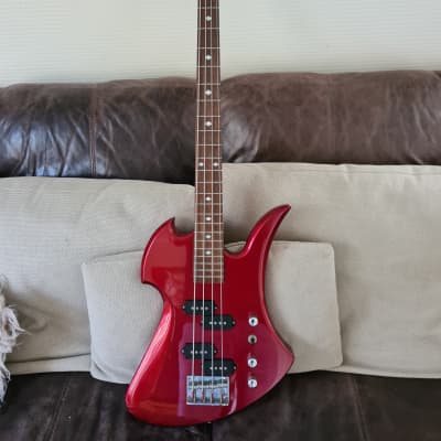 BC Rich Mockingbird 360 JE Bass  2001 - Japanese Edition - Red Metallic image 2